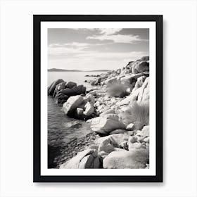 Olbia, Italy, Black And White Photography 1 Art Print