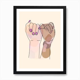 Pinky Promise Art Print