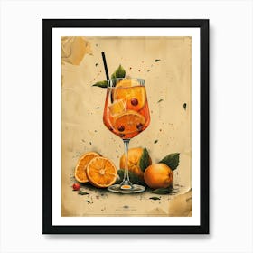 Aperol Spritz Orange 59 Art Print