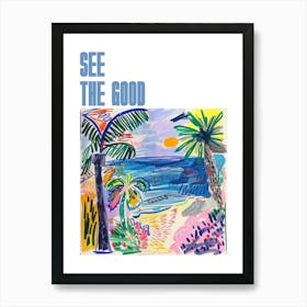 See The Good Poster Seaside Painting Matisse Style 8 Art Print