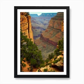 Grand Canyon National Park United States Of America Vintage Poster Art Print