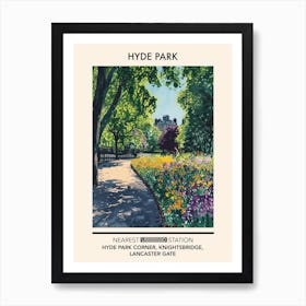 Hyde Park London Parks Garden 6 Art Print
