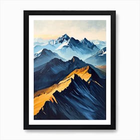 Mountain Range Art Print