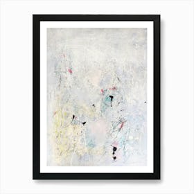 WHITE WASH - Abstract Print Neutral off white Art Print