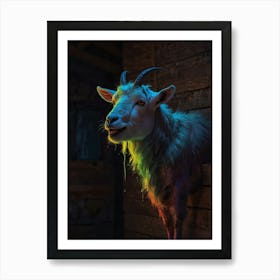 Goat In The Dark Art Print