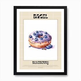 Blueberry Bagel 1 Art Print