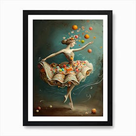 Candy Ballerina 1 Art Print