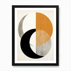 Chic Bauhaus; Beige Art Print