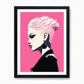 Punk Princess: Shades of Pink Minimalism Affiche