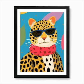 Little Leopard 1 Wearing Sunglasses Poster