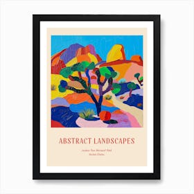 Colourful Abstract Joshua Tree National Park Usa 3 Poster Art Print