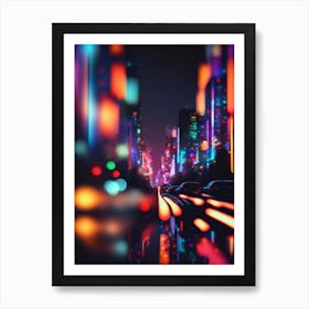 Vibrant City Art Print