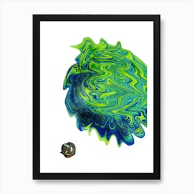 Green Orb Art Print
