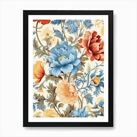 Floral Pattern 105 Art Print