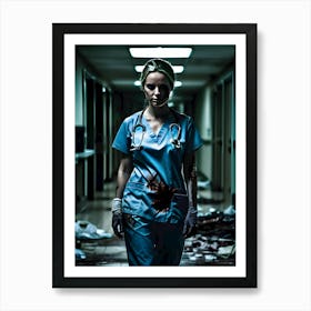 Trouble Sleeping In The Hospital-Call The Night Nurse - Reimagined 13 Art Print