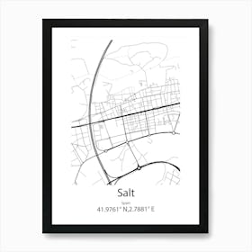 Salt Lake City,United States Minimalist Map Poster