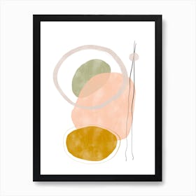 Playing Shapes No 3 Art Print