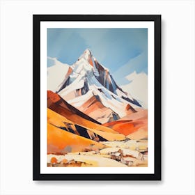 Cerro Mercedario Argentina 4 Mountain Painting Art Print