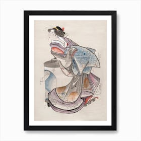 Japanese Woman, Katsushika Hokusai 2 Art Print