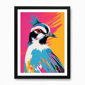 Andy Warhol Style Bird Lapwing 3 Art Print