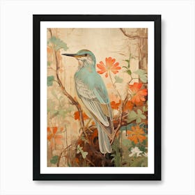 Green Heron 2 Detailed Bird Painting Art Print