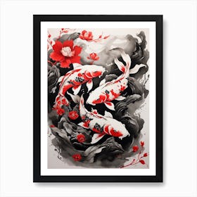 Koi Fish Painting 1 Art Print