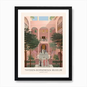 The Thyssen Bornemisza Museum Madrid Spain Travel Poster Art Print