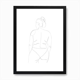 Back View Of A Woman Art Print