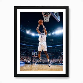 Court Arena Sport Basketball Professional Game Net Ball Point Action Background Man Prof (3) 2 Art Print