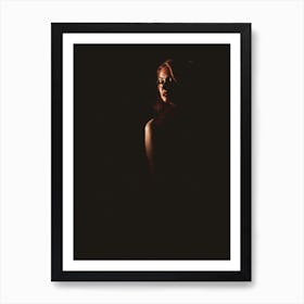 Woman In The Dark Art Print