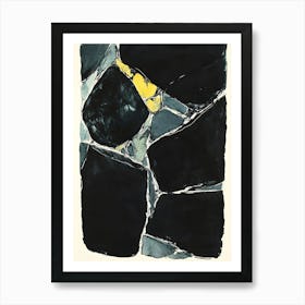 'Black And Yellow' 2 Art Print