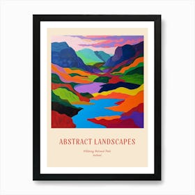 Colourful Abstract Killarney National Park Ireland 2 Poster Art Print