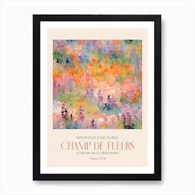 Champ De Fleurs, Floral Art Exhibition 19 Art Print
