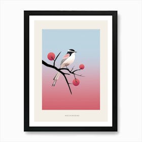 Minimalist Mockingbird 3 Bird Poster Art Print