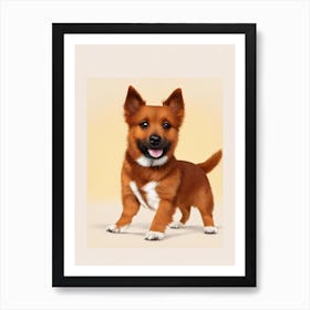 Portuguese Podengo Pequeno Illustration Dog Art Print