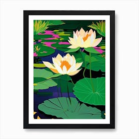 Lotus Flowers In Park Fauvism Matisse 4 Art Print