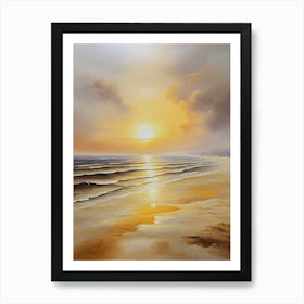 Sunset On The Beach 10 Art Print
