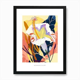 Colourful Flower Illustration Poster Morning Glory 6 Art Print