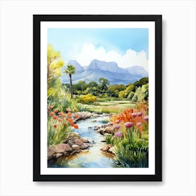 Kirstenbosch Botanical Garden South Africa Watercolour 4 Art Print