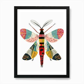 Colourful Insect Illustration Fly 9 Poster