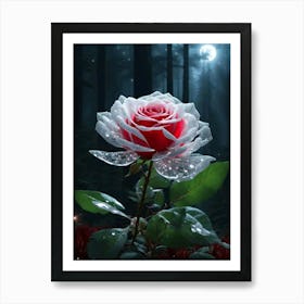 Rose In The Forest Art Print