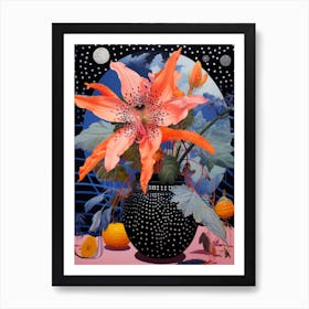 Surreal Florals Moonflower 3 Flower Painting Art Print