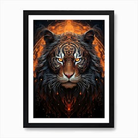 Tiger Head 1 Art Print