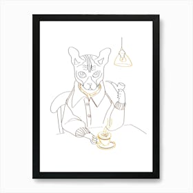 Coffee daily Art Print