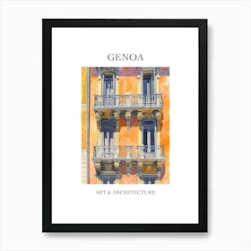 Genoa Travel And Architecture Poster 1 Art Print