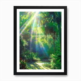 Jardín Botánico Nacional, Dominican Republic Classic Painting Art Print