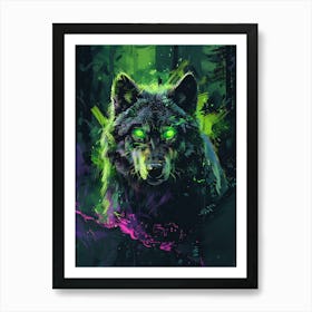 Wolf In The Jungle 7 Art Print
