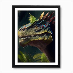 Kritosaurus 1 Illustration Dinosaur Art Print
