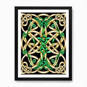 Abstract Celtic Knot 21 Art Print