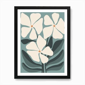 White Flowers 2 Art Print